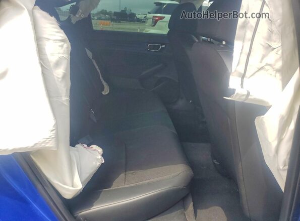 2HGFE2F54NH515386 2022 HONDA CIVIC Blue Հետևի նստատեղերի տեսք