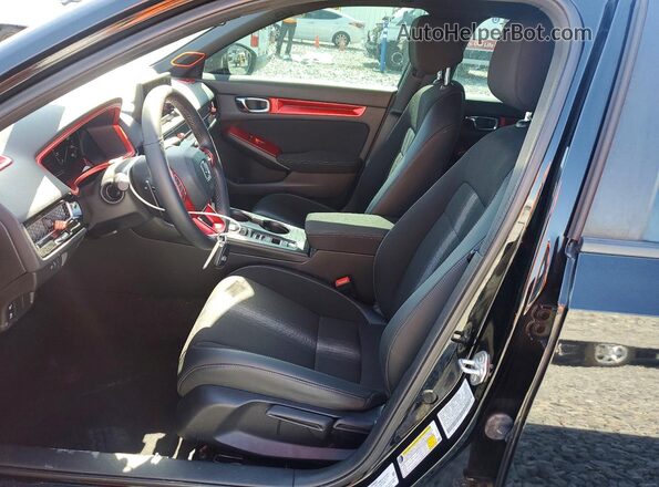 2HGFE2F54NH531653 2022 HONDA CIVIC Черный Вид салона спереди