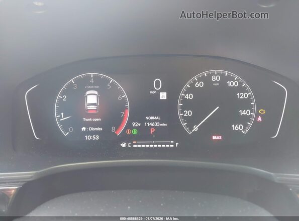 2HGFE2F54NH534553 2022 HONDA CIVIC Gray Հետևի նստատեղերի տեսք