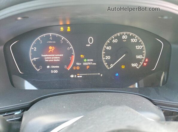 2HGFE2F54NH541258 2022 HONDA CIVIC Серебряный Вид щитка приборов