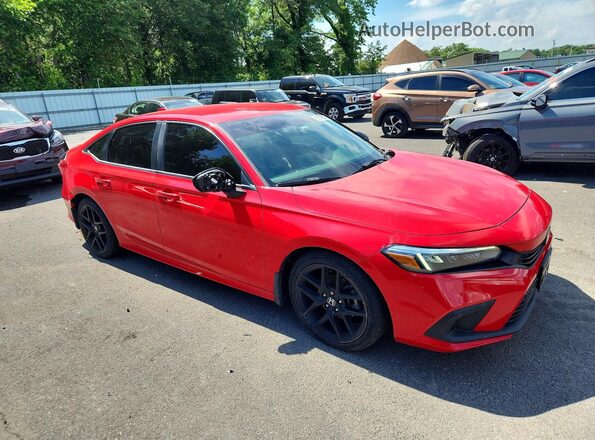 2HGFE2F54NH547139 2022 HONDA CIVIC Red Передня права чверть