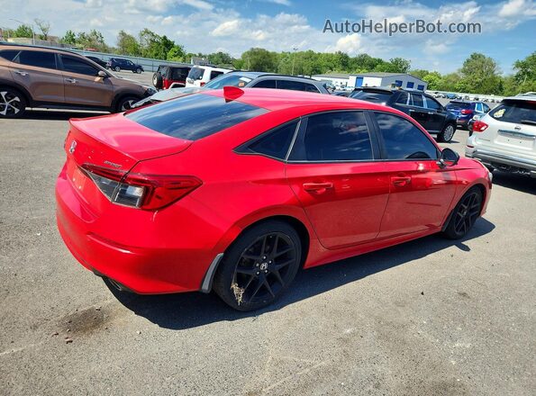 2HGFE2F54NH547139 2022 HONDA CIVIC Red Задня права чверть