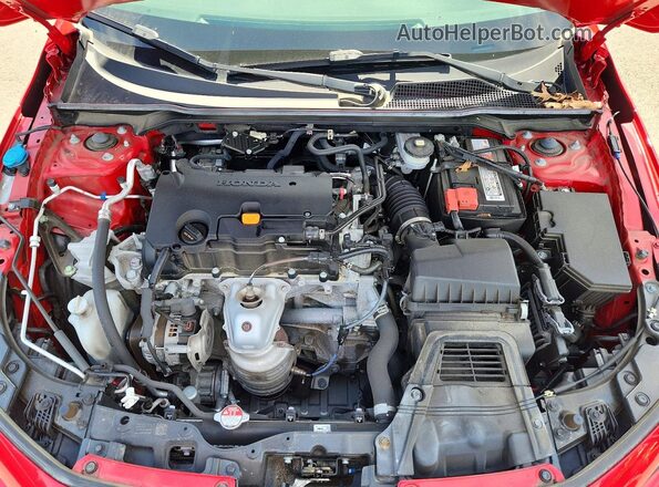 2HGFE2F54NH547139 2022 HONDA CIVIC Red Вид задньої частини салону