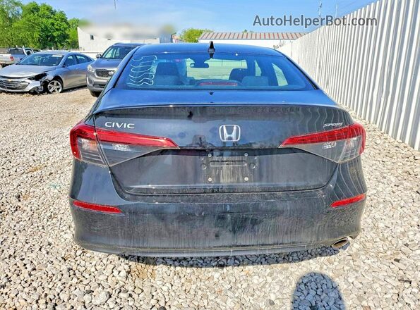 2HGFE2F54NH550333 2022 HONDA CIVIC Black Vista trasera