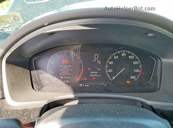 2HGFE2F54NH550333 2022 HONDA CIVIC Black Vista del cuadro de instrumentos