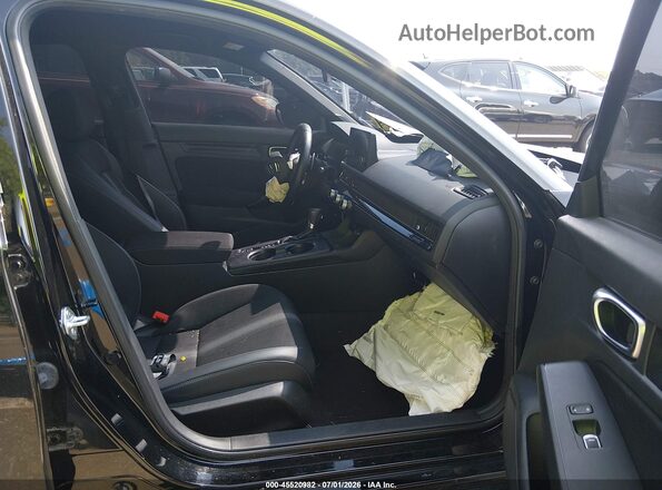 2HGFE2F54NH557007 2022 HONDA CIVIC Black Widok wnętrza z przodu