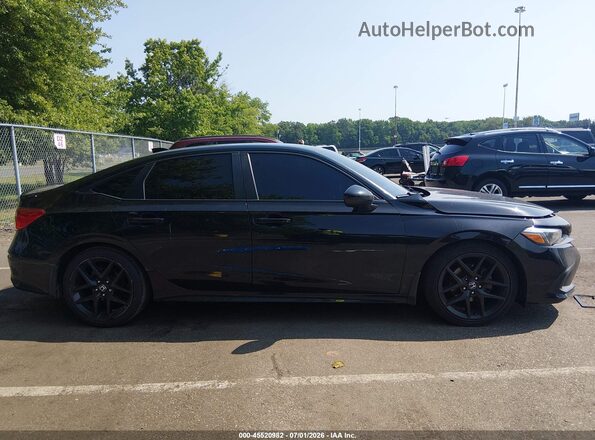 2HGFE2F54NH557007 2022 HONDA CIVIC Black Widok wnętrza z tyłu