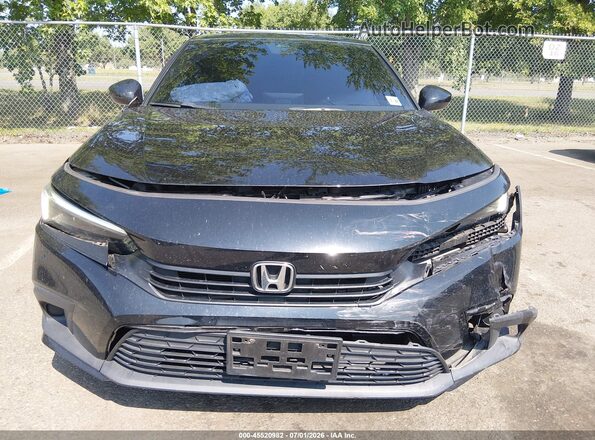 2HGFE2F54NH557007 2022 HONDA CIVIC Black Widok z przodu