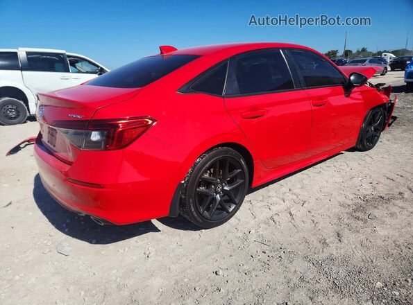 2HGFE2F54NH561462 2022 HONDA CIVIC Red Tył prawy