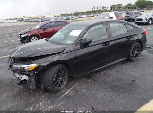2HGFE2F54NH576527 2022 HONDA CIVIC Black Передня ліва чверть