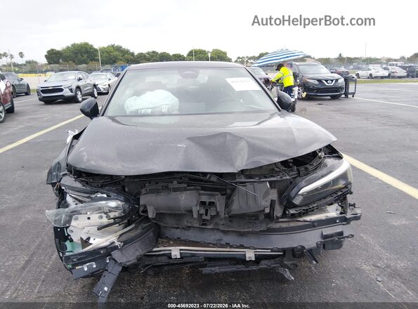 2HGFE2F54NH576527 2022 HONDA CIVIC Black Вид задньої частини салону