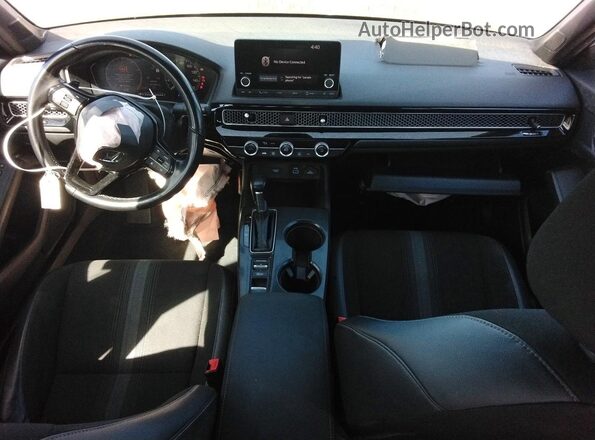 2HGFE2F54NH580383 2022 HONDA CIVIC Gray Dashboard view