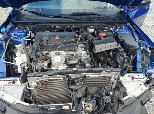 2HGFE2F54NH580920 2022 HONDA CIVIC Blue Вид задньої частини салону