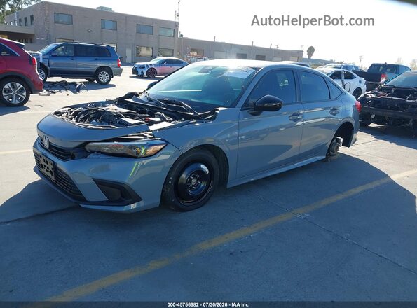 2HGFE2F54PH510644 2023 HONDA CIVIC Blue წინა მარცხენა ხედი სამი მეოთხედიდან
