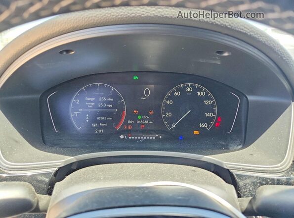 2HGFE2F54PH518596 2023 HONDA CIVIC White Vista del cuadro de instrumentos
