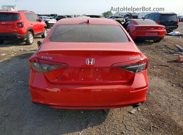 2HGFE2F54PH522731 2023 HONDA CIVIC Red Հետևի տեսք
