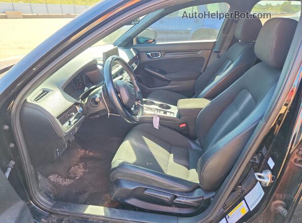 2HGFE2F54PH527377 2023 HONDA CIVIC Black წინა სალონის ხედი