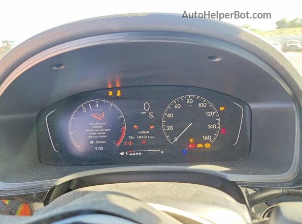 2HGFE2F54PH527377 2023 HONDA CIVIC Black ხელსაწყოთა პანელის ხედი