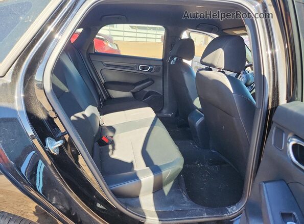 2HGFE2F54PH527377 2023 HONDA CIVIC Black უკანა სავარძლების ხედი