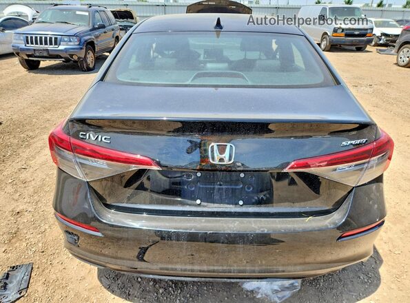 2HGFE2F54PH557219 2023 HONDA CIVIC Black Widok z tyłu