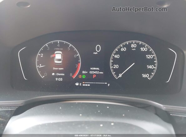 2HGFE2F54PH560976 2023 HONDA CIVIC White Widok tylnych siedzeń
