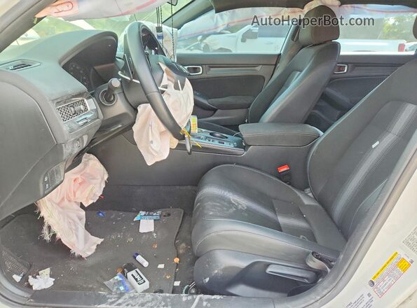 2HGFE2F54PH571119 2023 HONDA CIVIC White წინა სალონის ხედი