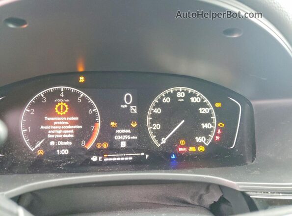 2HGFE2F54RH513983 2024 HONDA CIVIC Gray Սարքավորումների վահանակի տեսք