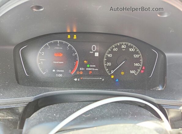 2HGFE2F54RH520013 2024 HONDA CIVIC Silver Սարքավորումների վահանակի տեսք