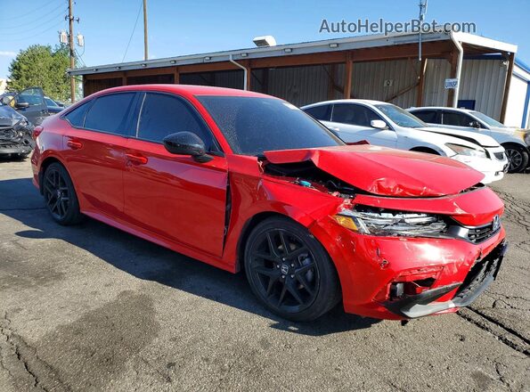 2HGFE2F54RH560169 2024 HONDA CIVIC Red Przód prawy