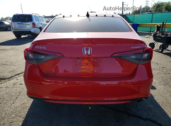 2HGFE2F54RH560169 2024 HONDA CIVIC Red Widok z tyłu