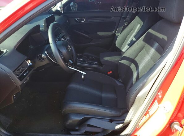 2HGFE2F54RH560169 2024 HONDA CIVIC Red Widok wnętrza z przodu