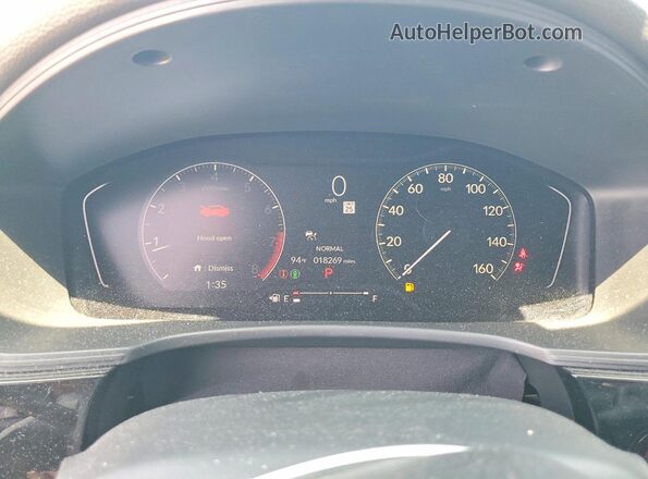 2HGFE2F54RH577442 2024 HONDA CIVIC Gray Вид щитка приладів