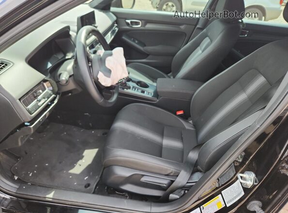 2HGFE2F54SH512631 2025 HONDA CIVIC Black წინა სალონის ხედი