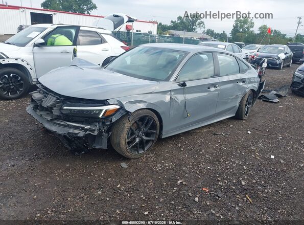 2HGFE2F54SH533818 2025 HONDA CIVIC Gray Vista tres cuartos delantera izquierda