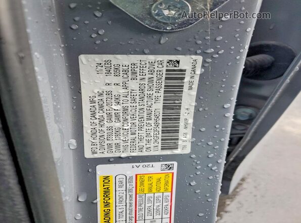 2HGFE2F54SH545371 2025 HONDA CIVIC Gray Vista del compartimento del motor