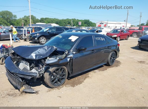 2HGFE2F54SH561456 2025 HONDA CIVIC Gray Առջևի ձախ երեք քառորդ տեսարան