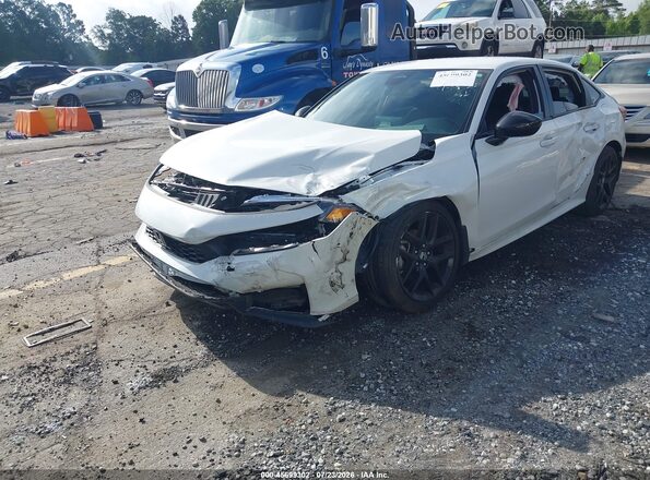 2HGFE2F54SH565426 2025 HONDA CIVIC White წინა მარცხენა ხედი სამი მეოთხედიდან