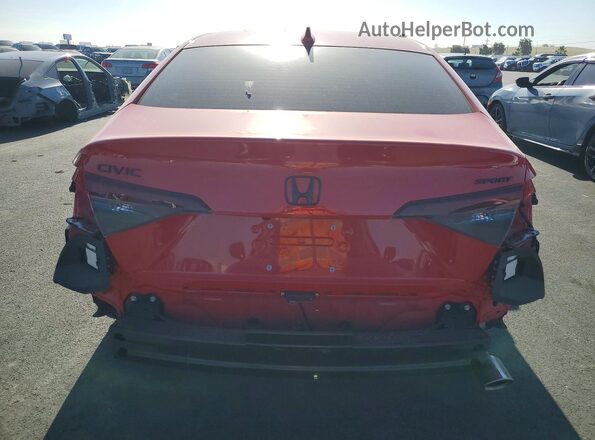 2HGFE2F54SH576801 2025 HONDA CIVIC Red უკანა ხედი