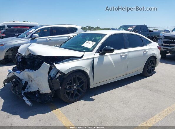 2HGFE2F54TH520956 2026 HONDA CIVIC White წინა მარცხენა ხედი სამი მეოთხედიდან