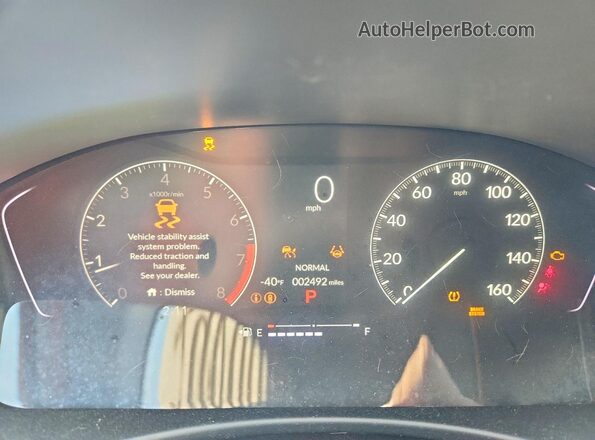 2HGFE2F54TH543217 2026 HONDA CIVIC Gray Instrument cluster view