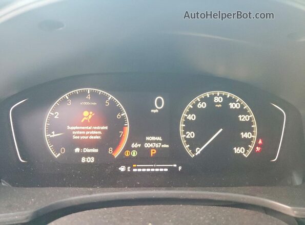 2HGFE2F54TH549552 2026 HONDA CIVIC Gray ხელსაწყოთა პანელის ხედი