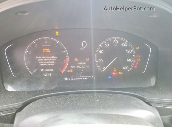 2HGFE2F54TH563046 2026 HONDA CIVIC Black Instrument cluster view