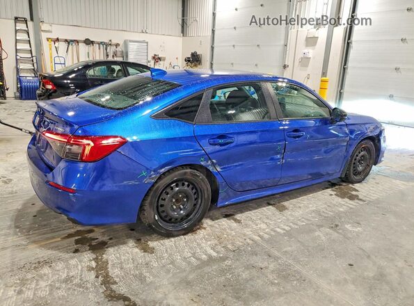 2HGFE2F55NH110153 2022 HONDA CIVIC Blue Trasero derecho