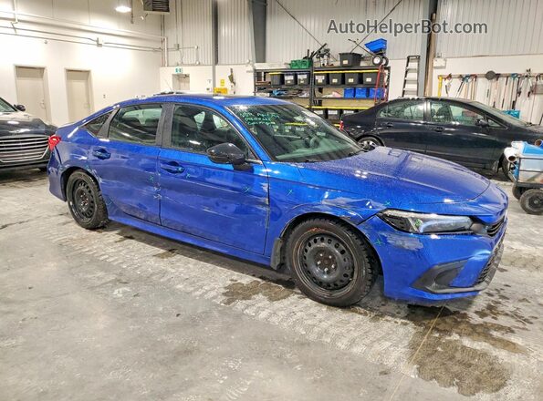 2HGFE2F55NH110153 2022 HONDA CIVIC Blue Delantero derecho