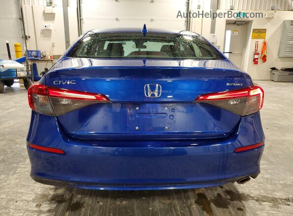 2HGFE2F55NH110153 2022 HONDA CIVIC Blue Vista trasera