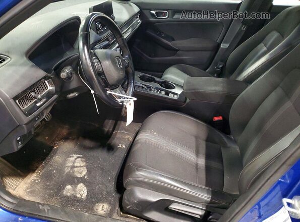 2HGFE2F55NH110153 2022 HONDA CIVIC Blue Vista interior delantera