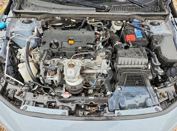 2HGFE2F55NH537056 2022 HONDA CIVIC Серый Вид задней части салона