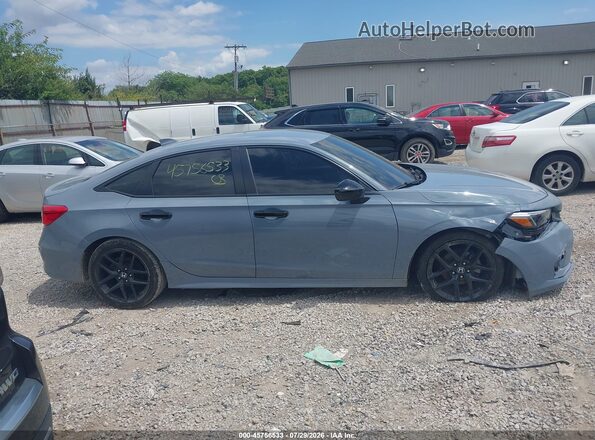 2HGFE2F55NH561339 2022 HONDA CIVIC Light Blue Вид задньої частини салону