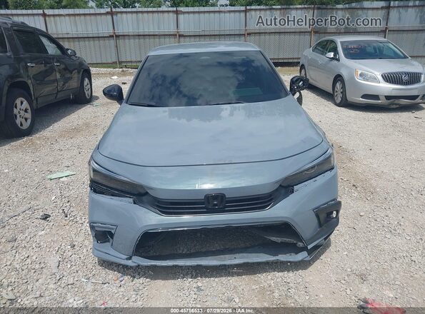 2HGFE2F55NH561339 2022 HONDA CIVIC Light Blue Вид щитка приладів