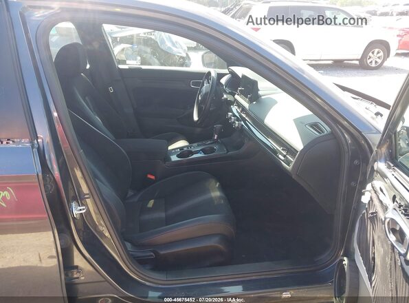 2HGFE2F55NH565598 2022 HONDA CIVIC Gray Вид салону спереду